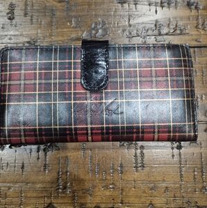 Patricia Nash Red and Black Plaid Wallet